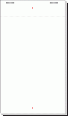95 x 165mm Plain Single Ply Restaurant Pad Boxed 100s - PAD120