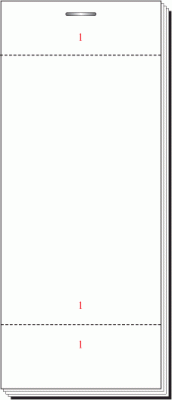 63 x 152mm Plain Single Ply Restaurant Pad Boxed 100s - PAD90