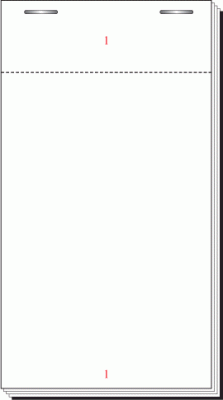 76 x 140mm Plain Single Ply Restaurant Pad Boxed 100s - PAD24