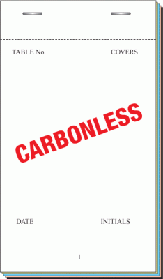 95 x 165mm Pre-Printed Quadruplicate NCR Restaurant Pad Boxed 50s - PAD400