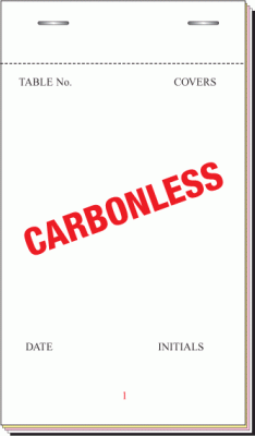 95 x 165mm Pre-Printed Triplicate NCR Restaurant Pad Boxed 100s - PAD200